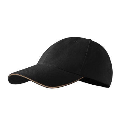 Şapcă unisex Sandwich 6P-negru