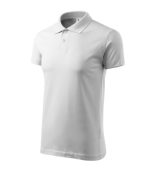 personalizare Tricou polo pentru bărbaţi Tricou polo pentru bărbaţi Single J.-alb